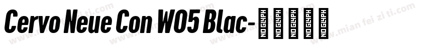 Cervo Neue Con W05 Blac字体转换